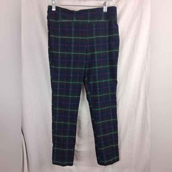 crown & ivy Pants - Crown & Ivy Womens Size 8 Plaid Trousers